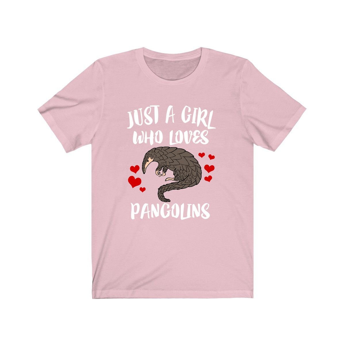 Just A Girl Who Loves Pangolins Shirt, Pangolin Lover Shirt, Pangolin Lover Gift, Animal Lover Shirt, Adult Toddler Infant Kids Gift T-Shirt Image 3