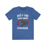 Just A Girl Who Loves Pangolins Shirt, Pangolin Lover Shirt, Pangolin Lover Gift, Animal Lover Shirt, Adult Toddler Infant Kids Gift T-Shirt Image 4
