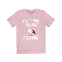 Just A Girl Who Loves Pelicans Shirt - pelican print design