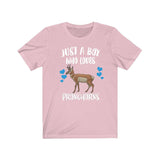 Just A Boy Who Loves Pronghorns Shirt, Pronghorn Lover Shirt, Pronghorn Shirt, Pronghorn Lover Gift, Animal Adult Kids T-Shirt Image 4