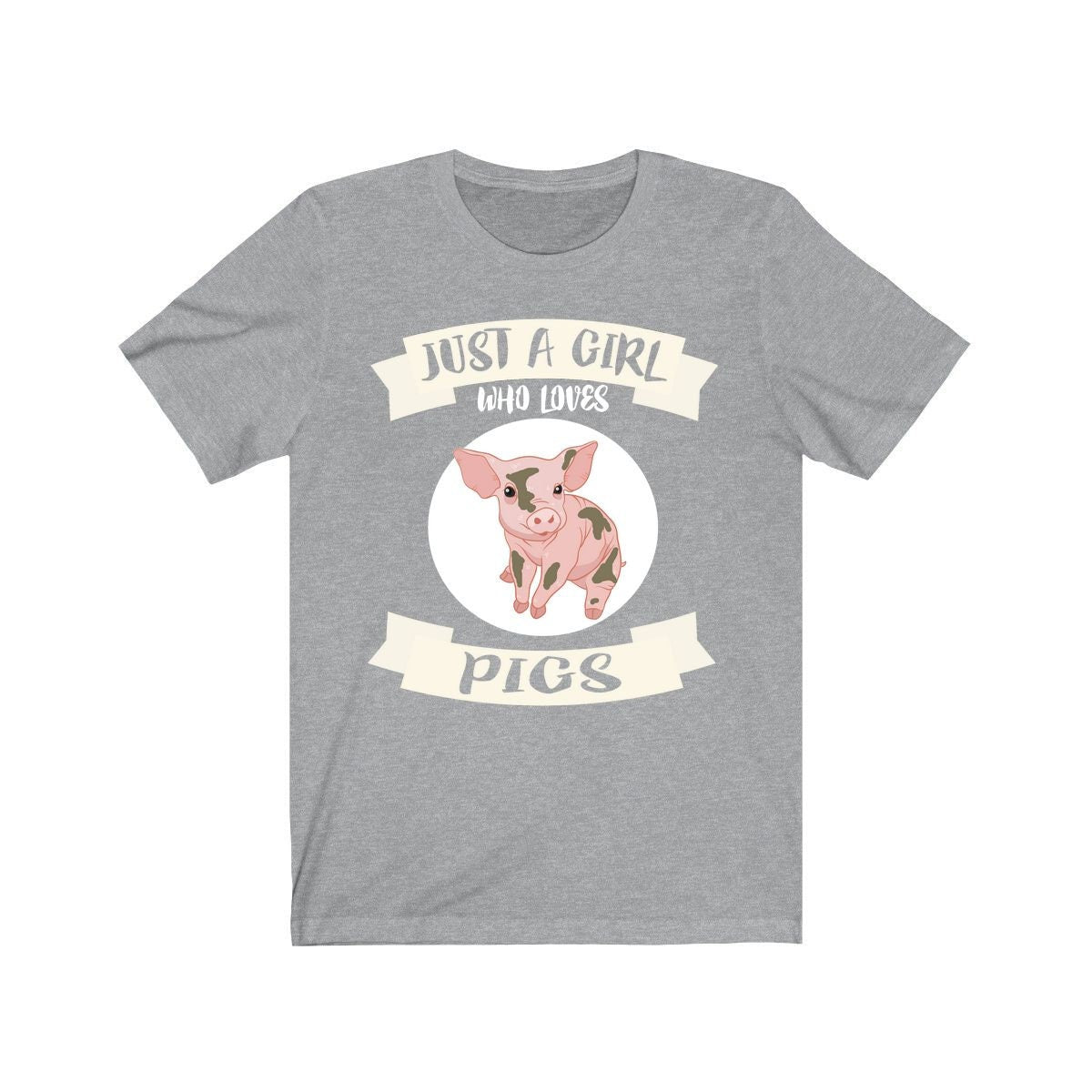 Just A Girl Who Loves Pigs Shirt, Pig Lover Shirt, Pig Lover Gift, Animal Lover Shirt, Adult Toddler Infant Kids Gift T-Shirt Image 3