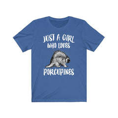 Just A Girl Who Loves Porcupines Shirt - porcupine print design