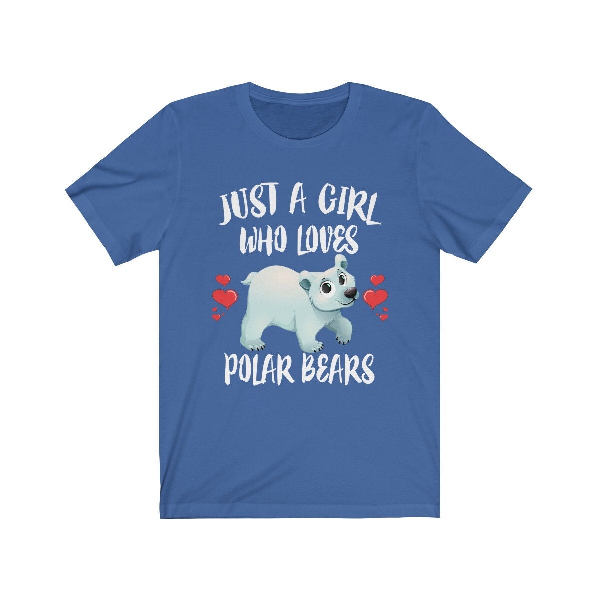 Just A Girl Who Loves Polar Bears Shirt, Polar Bear Lover Shirt, Polar Bear Gift, Animal Lover Shirt, Adult Toddler Infant Kids Gift T-Shirt Image 4