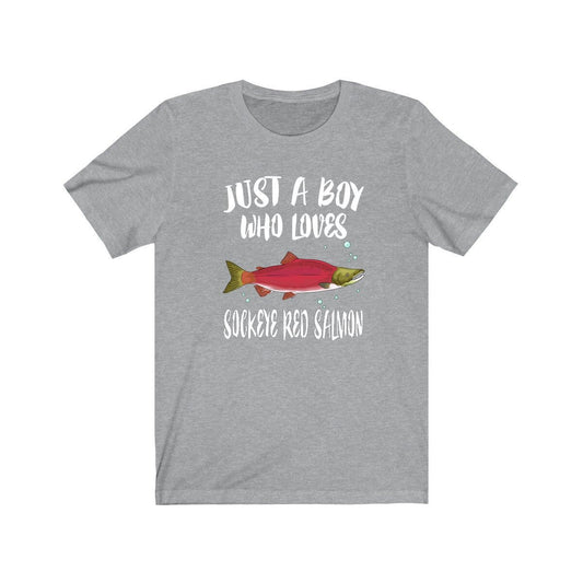 Just A Boy Who Loves Sockeye Salmon Shirt - sockeye salmon print design