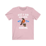Just A Boy Who Loves Robins Birds Shirt, Robin Lover Shirt, Birding Shirt, Bird Lover Gift, Animal Adult Kids T-Shirt Image 4