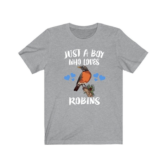 Just A Boy Who Loves Robins Birds Shirt - robin print design