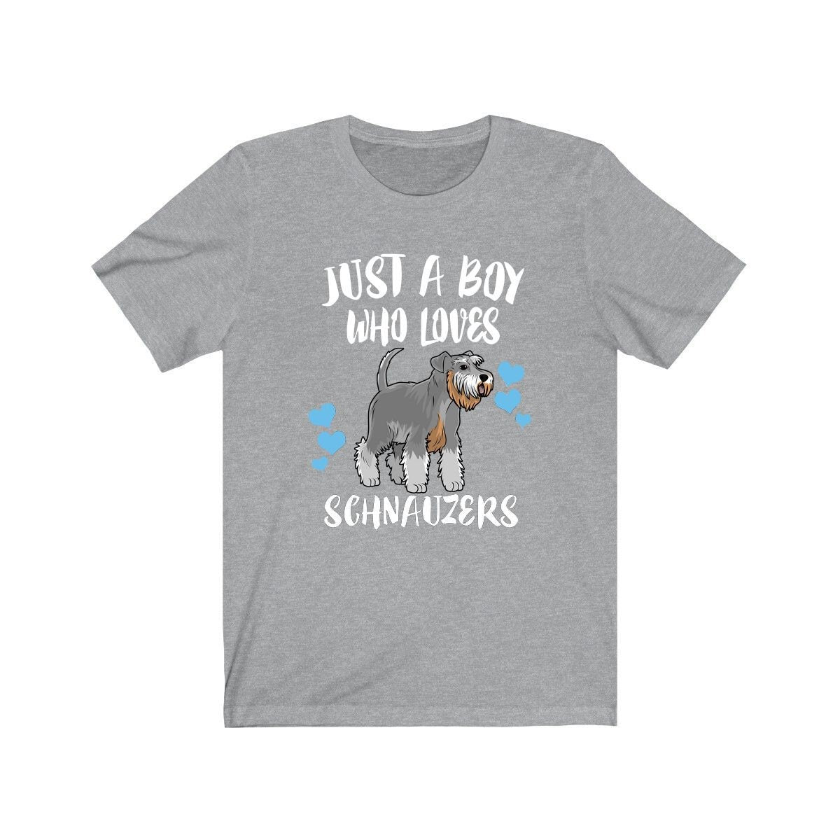 Just A Boy Who Loves Schnauzers Dogs Shirt, Schnauzer Lover Shirt, Dog Shirt, Schnauzer Lover Gift, Animal Adult Kids T-Shirt Image 2