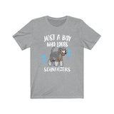 Just A Boy Who Loves Schnauzers Dogs Shirt, Schnauzer Lover Shirt, Dog Shirt, Schnauzer Lover Gift, Animal Adult Kids T-Shirt Image 2