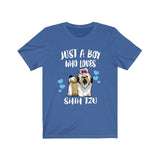 Just A Boy Who Loves Shih Tzu Dogs Shirt, Shih Tzu Lover Shirt, Shih Tzu Shirt, Dog Lover Gift, Animal Adult Kids T-Shirt Image 3