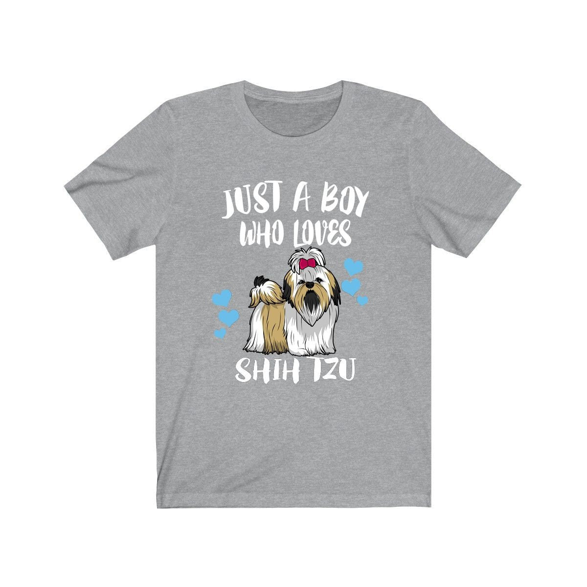 Just A Boy Who Loves Shih Tzu Dogs Shirt, Shih Tzu Lover Shirt, Shih Tzu Shirt, Dog Lover Gift, Animal Adult Kids T-Shirt Image 2