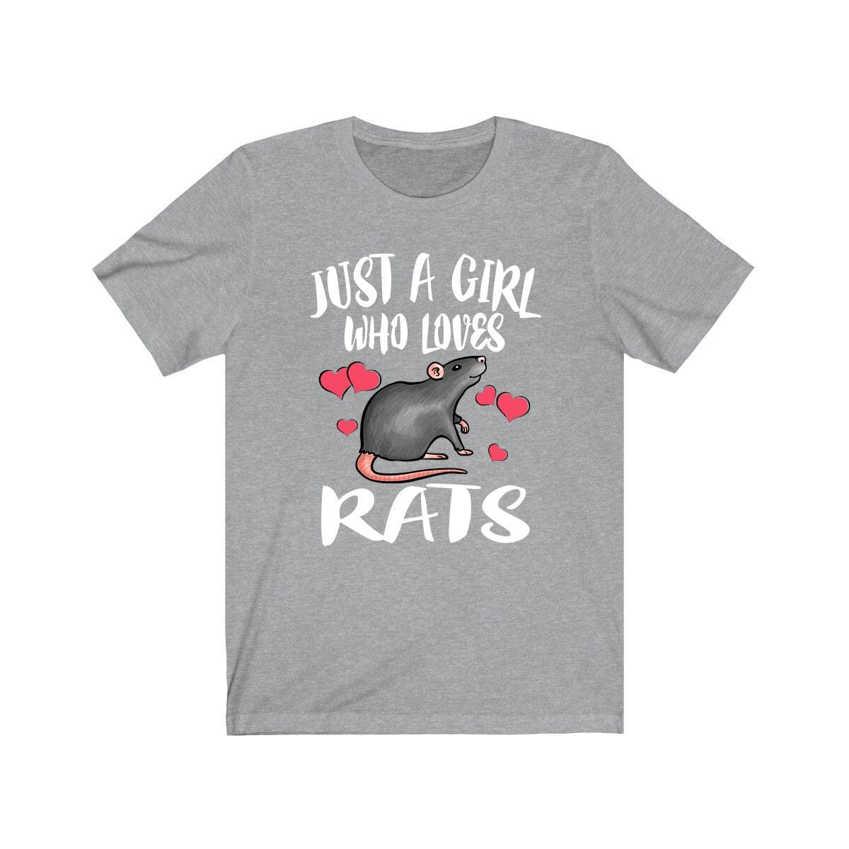 Just A Girl Who Loves Rats Shirt, Rat Lover Shirt, Rat Owner Shirt, Animal Lover Shirt, Adult Toddler Infant Kids Gift T-Shirt Image 2