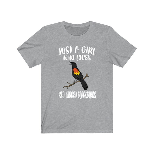 Red-Winged Blackbird T-Shirt for Girls - red-winged blackbird print design