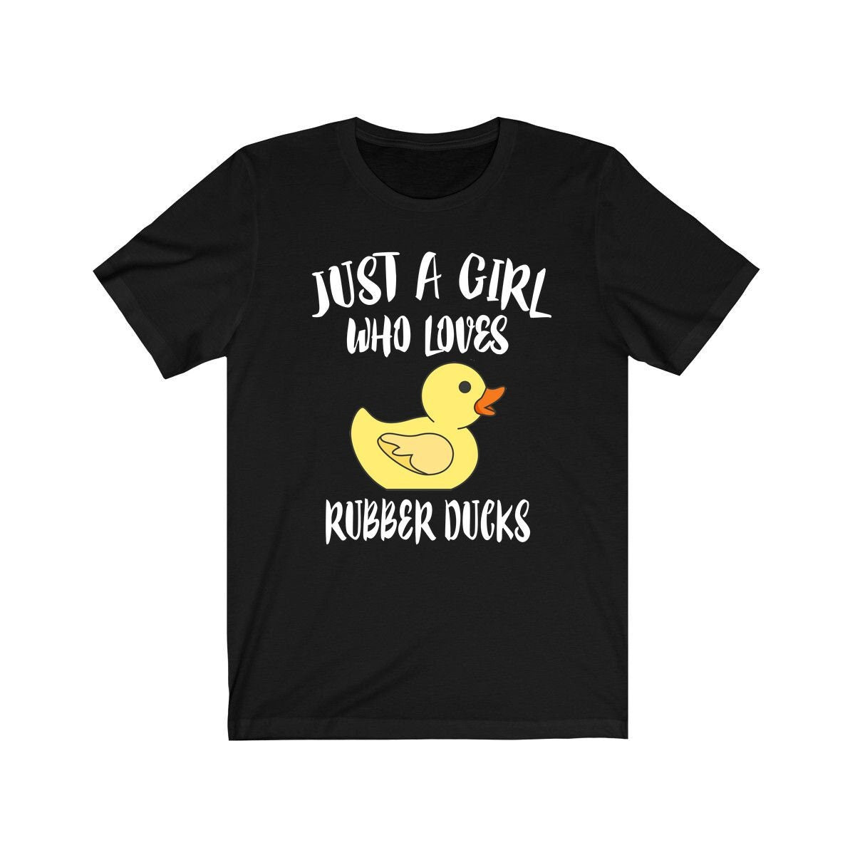 Just A Girl Who Loves Rubber Ducks Shirt, Duck Lover Shirt, Birding Shirt, Animal Lover Shirt, Adult Toddler Infant Kids Gift T-Shirt Image 1