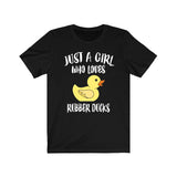 Just A Girl Who Loves Rubber Ducks Shirt, Duck Lover Shirt, Birding Shirt, Animal Lover Shirt, Adult Toddler Infant Kids Gift T-Shirt Image 1