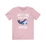 Just A Girl Who Loves Seals Shirt, Seal Lover Shirt, Seal Lover Gift, Animal Lover Shirt, Adult Toddler Infant Kids Gift T-Shirt Image 1