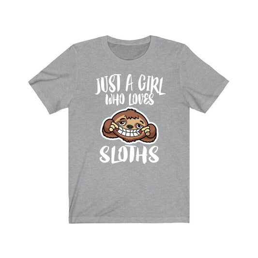Just A Girl Who Loves Sloths Shirt - sloth print design