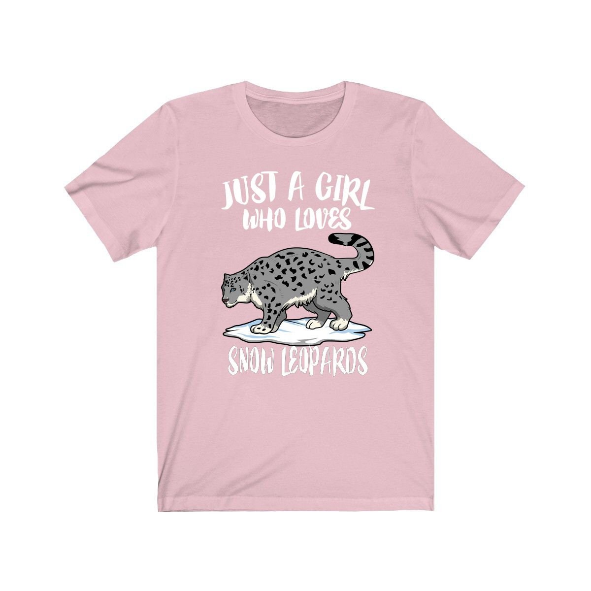 Just A Girl Who Loves Snow Leopards Shirt, Leopard Lover Shirt, Snow Leopard, Animal Lover Shirt, Adult Toddler Infant Kids Gift T-Shirt Image 3
