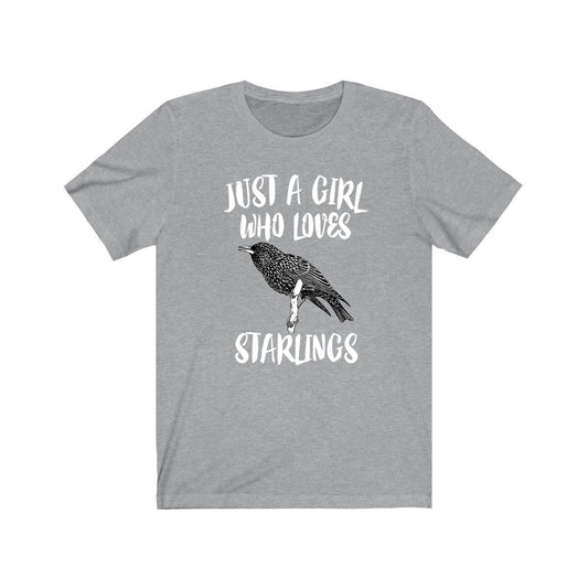 Just a girl who loves starlings murmuration songbird watching tee