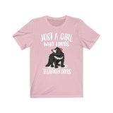 Just A Girl Who Loves Tasmanian Devils Shirt, Tasmanian Devil Shirt, Animal Lover Shirt, Adult Toddler Infant Kids Gift T-Shirt Image 3