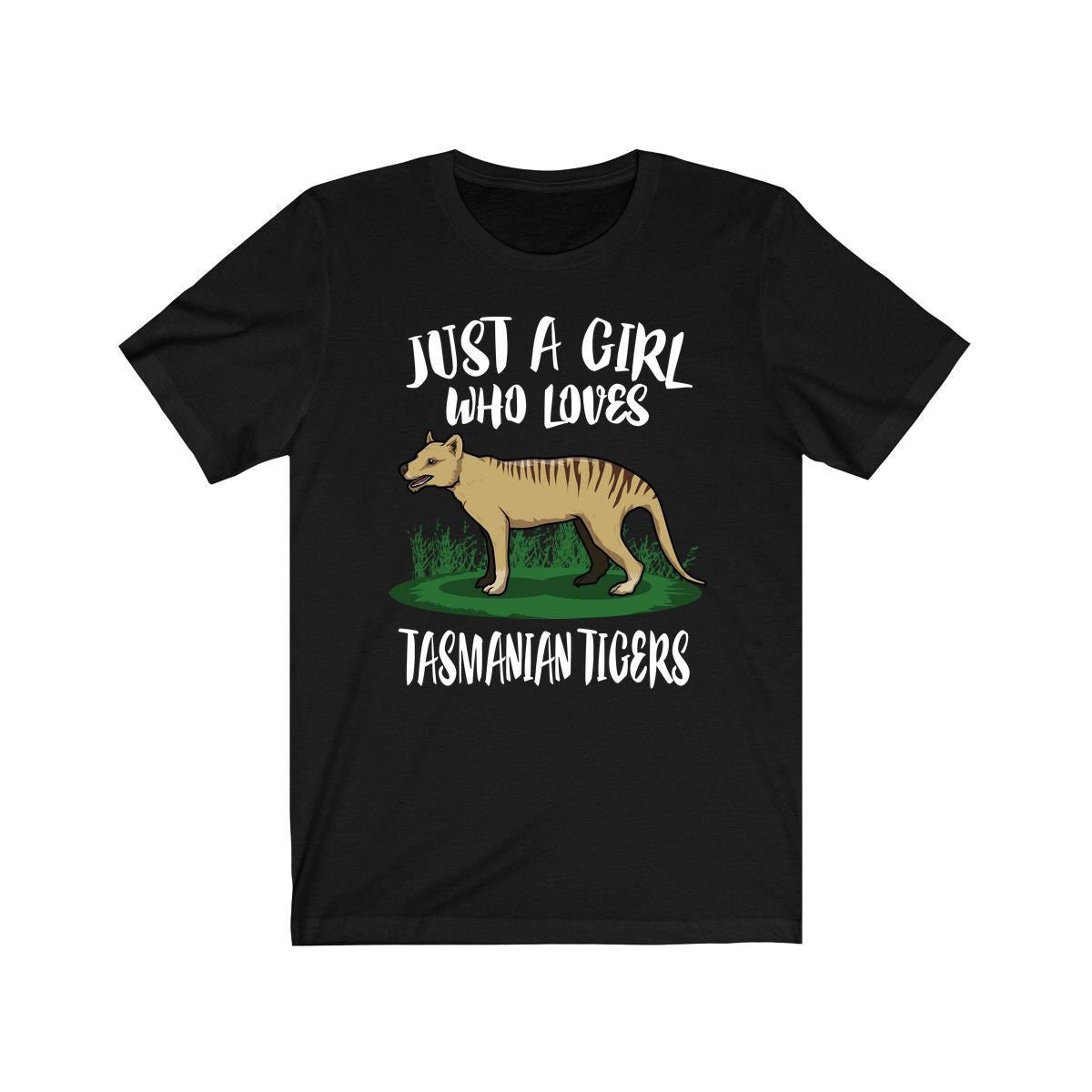 Just A Girl Who Loves Tasmanian Tigers Shirt, Tasmanian Tiger Shirt, Tiger Shirt, Animal Lover Shirt, Adult Toddler Infant Kids Gift T-Shirt Image 1
