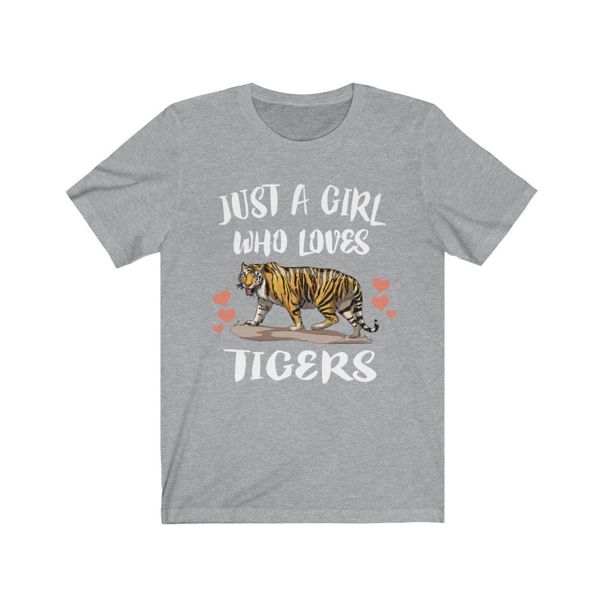 Just A Girl Who Loves Tigers Shirt, Tiger Lover Shirt, Tiger Shirt, Animal Lover Shirt, Adult Toddler Infant Kids Gift T-Shirt Image 2