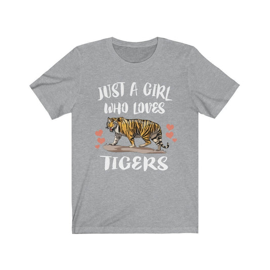 Just A Girl Who Loves Tigers Shirt - tiger print design