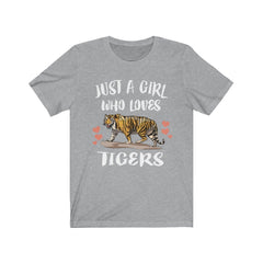 Just A Girl Who Loves Tigers Shirt - tiger print design