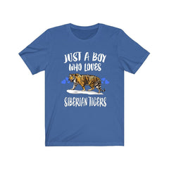 Just a boy who loves Siberian tigers Amur big cat tee