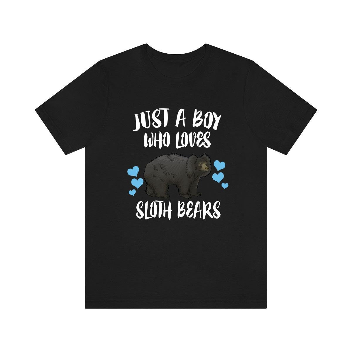 Just A Boy Who Loves Sloth Bears Shirt, Sloth Bear Lover Shirt, Sloth Bear Shirt, Bear Lover Gift, Animal Adult Kids T-Shirt Image 3