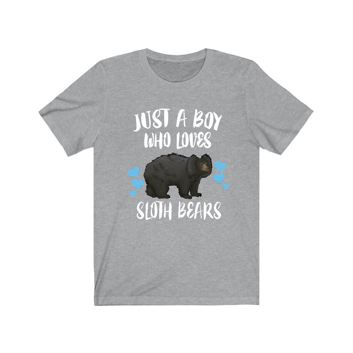 Just A Boy Who Loves Sloth Bears Shirt, Sloth Bear Lover Shirt, Sloth Bear Shirt, Bear Lover Gift, Animal Adult Kids T-Shirt Image 1