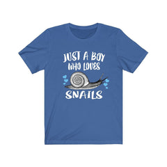 Just A Boy Who Loves Snails Shirt - snail print design
