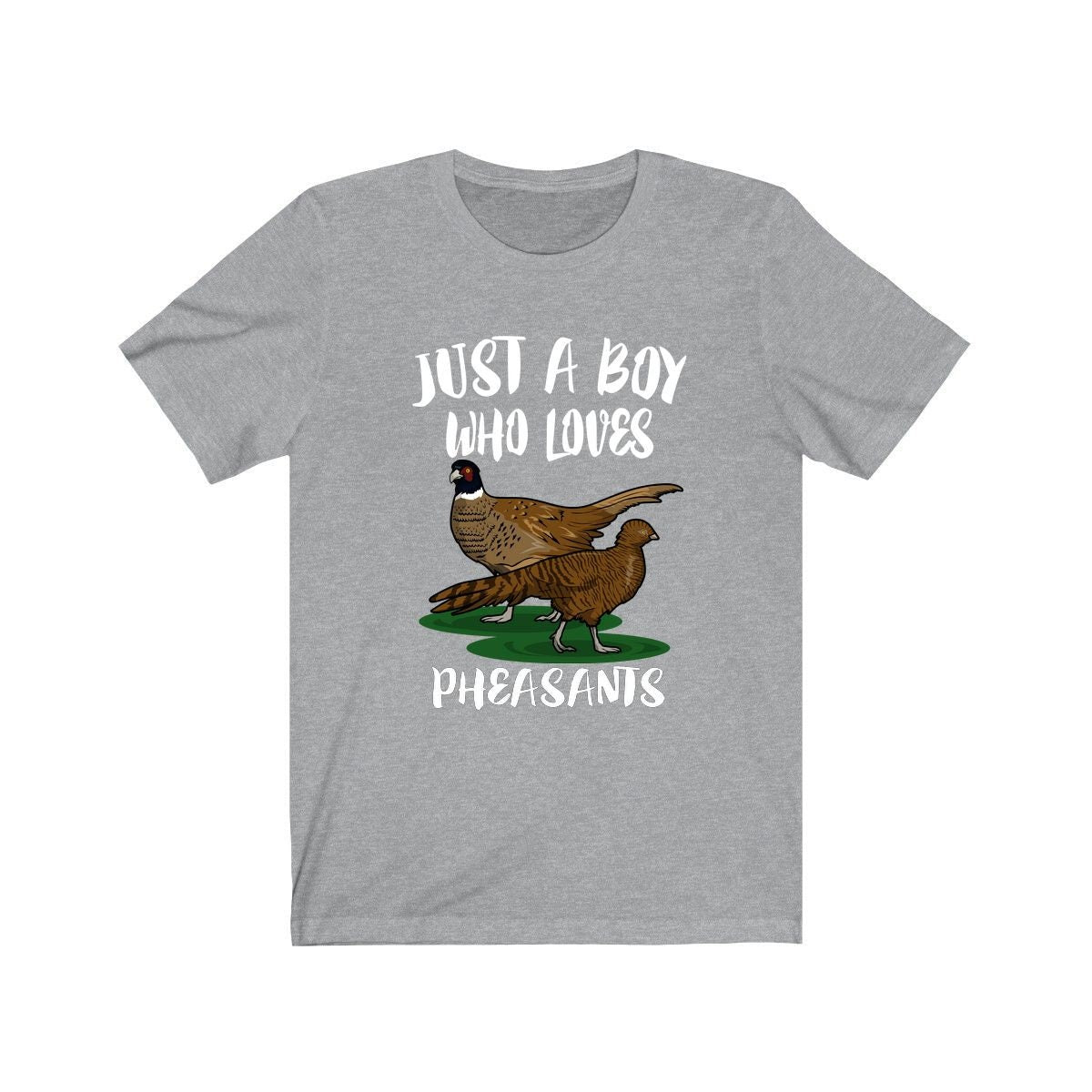 Just A Boy Who Loves Pheasants Birds Shirt, Pheasant Lover Shirt, Birding Shirt, Pheasant Lover Gift, Animal Adult Kids T-Shirt Image 1