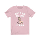 Just A Boy Who Loves Squids Shirt, Squid Lover Shirt, Squid Shirt, Squid Lover Gift, Animal Adult Kids T-Shirt Image 4