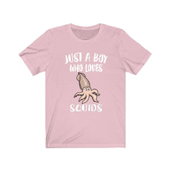 Just A Boy Who Loves Squids Shirt - squid print design