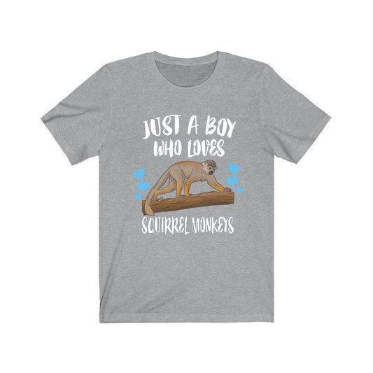 Just A Boy Who Loves Squirrel Monkeys Shirt - squirrel monkey print design