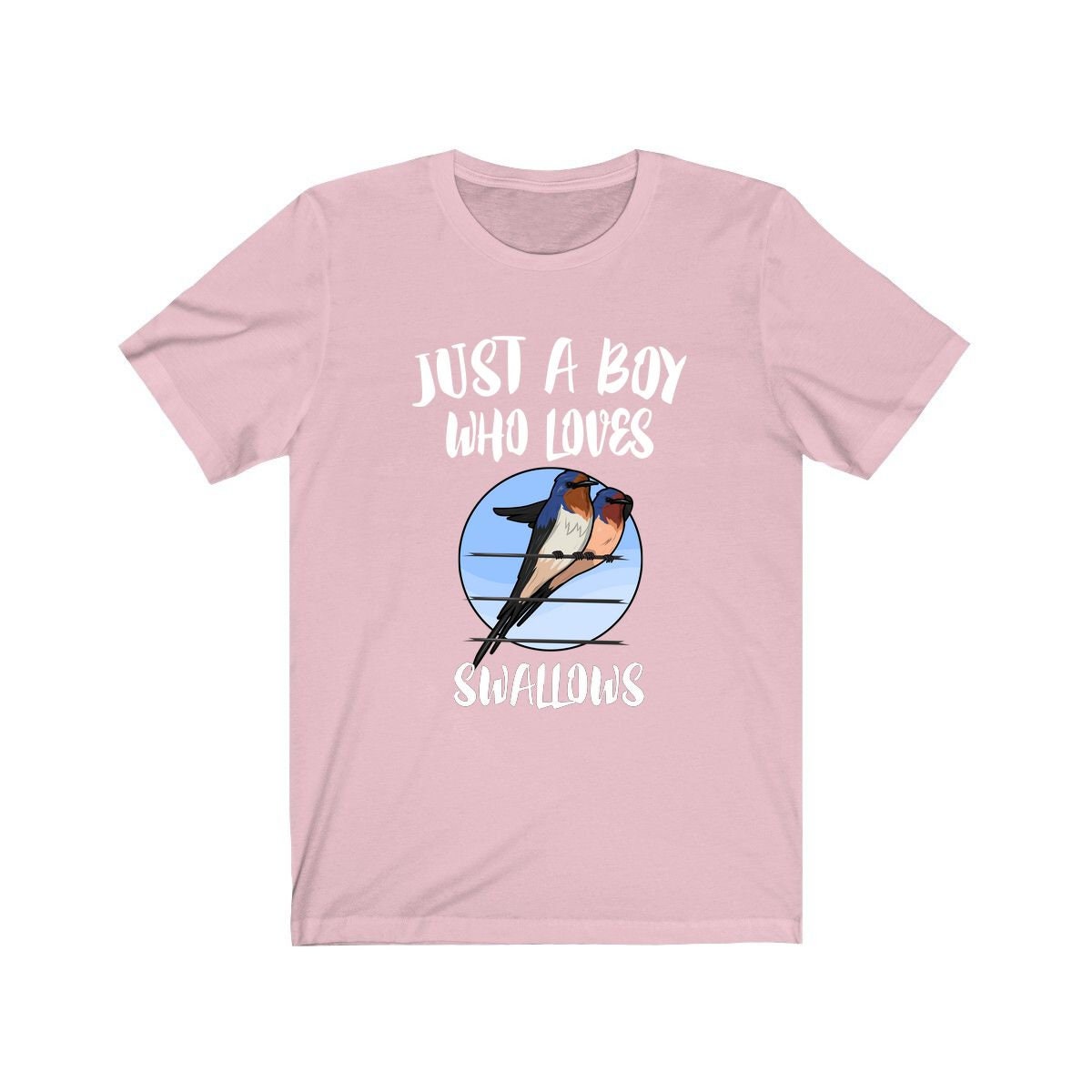Just A Boy Who Loves Swallows Birds Shirt, Swallow Lover Shirt, Swallow Shirt, Birding Lover Gift, Animal Adult Kids T-Shirt Image 4