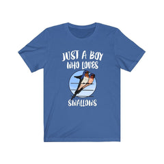 Just A Boy Who Loves Swallows Shirt - swallow print design