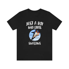 Just A Boy Who Loves Swallows Shirt - swallow print design
