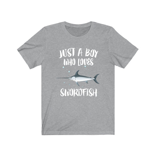Just A Boy Who Loves Swordfish Shirt - swordfish print design