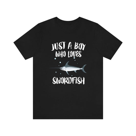 Just A Boy Who Loves Swordfish Shirt - swordfish print design