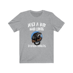 Just A Boy Who Loves Tamarin Monkeys Shirt - tamarin print design