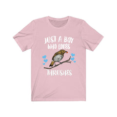 Just A Boy Who Loves Thrushes Shirt - thrush print design