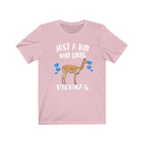 Just A Boy Who Loves Vicunas Shirt, Vicuna Lover Shirt, Vicuna Shirt, Vicuna Lover Gift, Animal Adult Kids T-Shirt Image 4