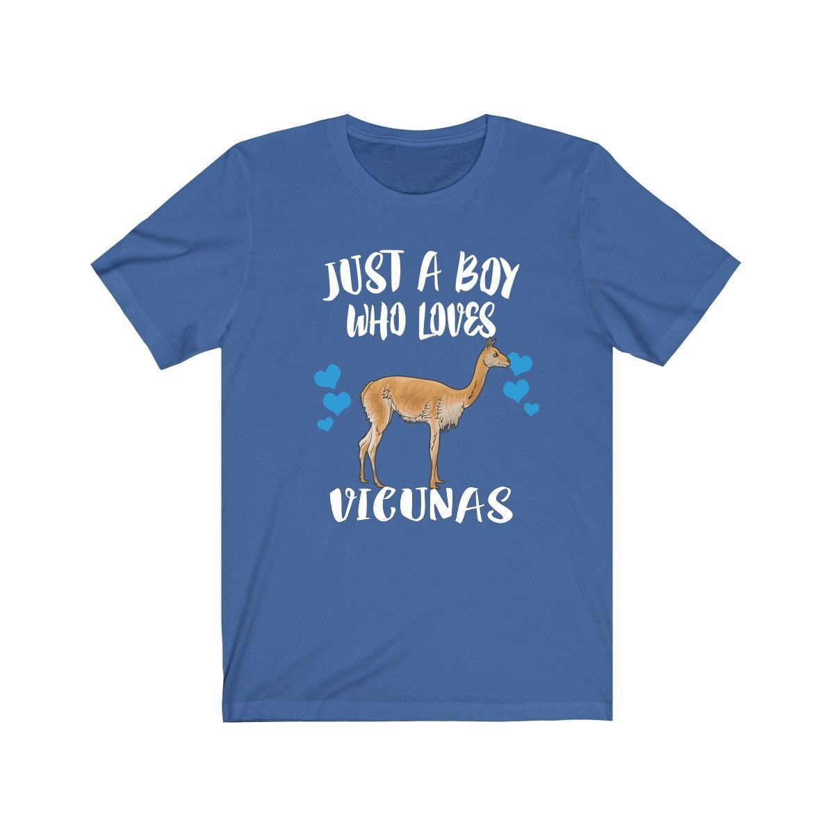 Just A Boy Who Loves Vicunas Shirt, Vicuna Lover Shirt, Vicuna Shirt, Vicuna Lover Gift, Animal Adult Kids T-Shirt Image 3
