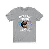 Just A Boy Who Loves Vultures Shirt, Vulture Lover Shirt, Vulture Shirt, Bird Lover Gift, Animal Adult Kids T-Shirt Image 1