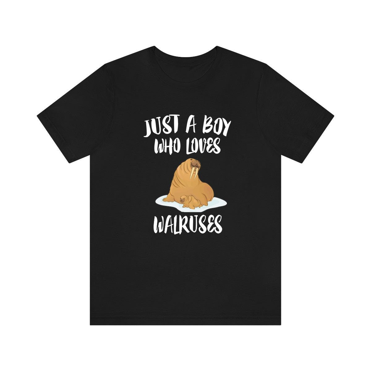Just A Boy Who Loves Walruses Shirt, Walrus Lover Shirt, Walrus Shirt, Walrus Lover Gift, Animal Adult Kids T-Shirt Image 1