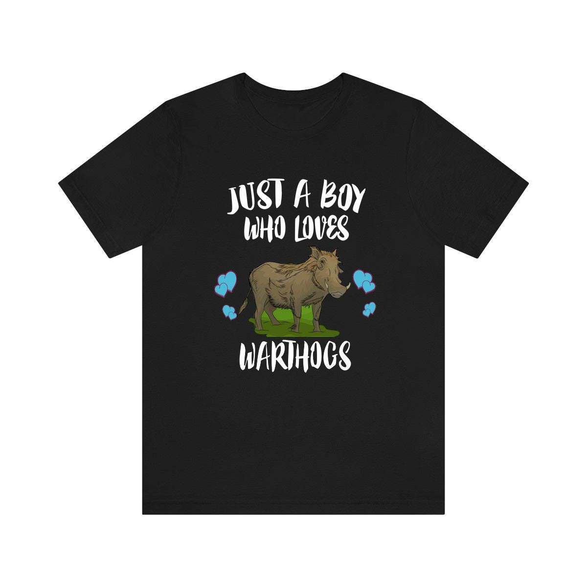 Just A Boy Who Loves Warthogs Shirt, Warthog Lover Shirt, Warthog Shirt, Warthog Lover Gift, Animal Adult Kids T-Shirt Image 1