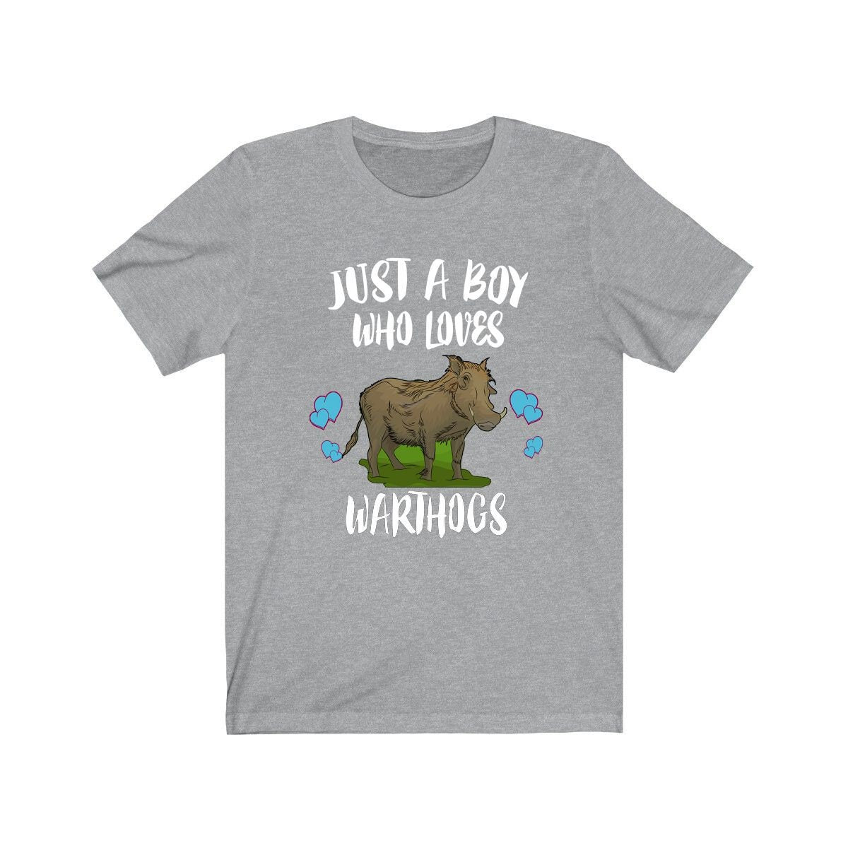 Just A Boy Who Loves Warthogs Shirt, Warthog Lover Shirt, Warthog Shirt, Warthog Lover Gift, Animal Adult Kids T-Shirt Image 2