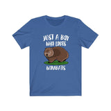 Just A Boy Who Loves Wombats Shirt, Wombat Lover Shirt, Wombat Shirt, Wombat Lover Gift, Animal Adult Kids T-Shirt Image 2
