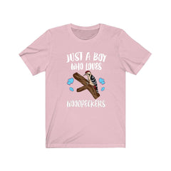 Just A Boy Who Loves Woodpeckers Birds Shirt - woodpecker print design